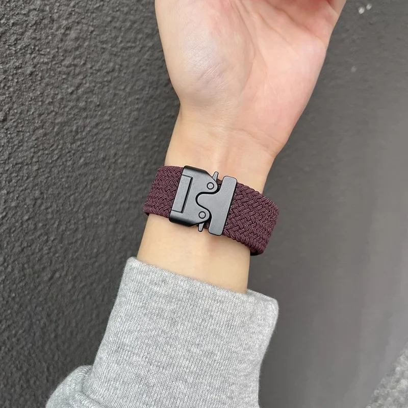 Ремешок для Samsung Galaxy Watch 7/FE/6/5/5 pro/4/Classic/3 плетеный браслет correa Huawei watch GT 2 3 pro 4 20 мм 22 мм ремешок для часов