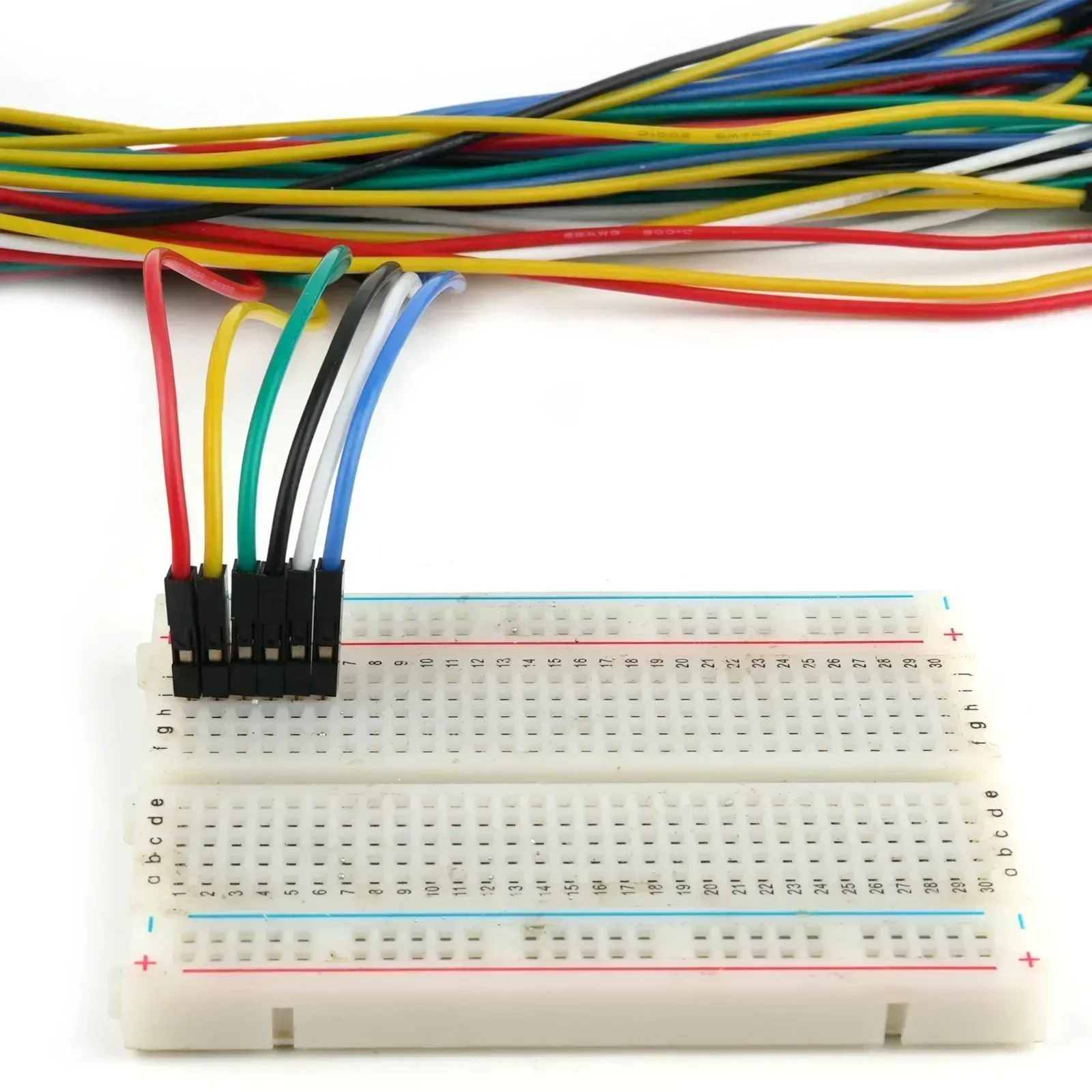 60 قطعة/الوحدة 2.54 مللي متر دوبونت سلك 30 سنتيمتر 60-Core 22AWG سيليكون حبل المواد مطلية بالذهب محطات ارتفاع درجة الحرارة اختبار سلك كابل