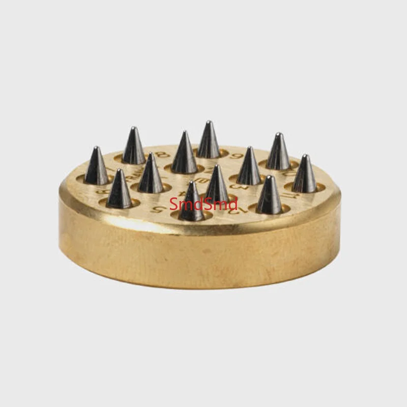 Beading Block 12 Hardened Steel Points 0.4-1mm Jewel Dies for Beading Graining Tool Sharpening Polishin