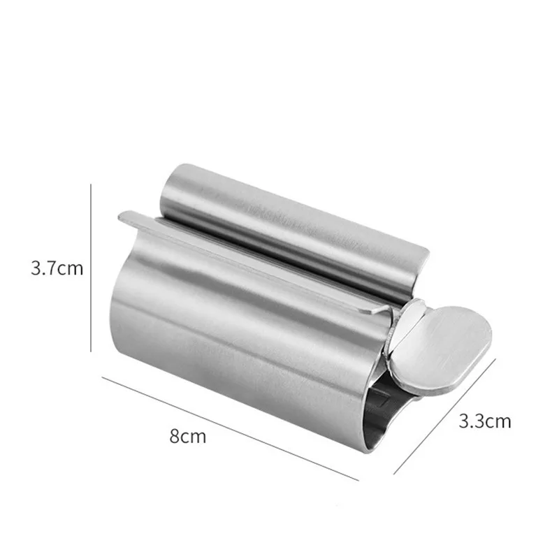 Creative Toothpaste Tube Squeezer Simple Toothpaste Roller Stainless Steel Labor Saving Toothpaste Tube Wringer Cleanser Presser