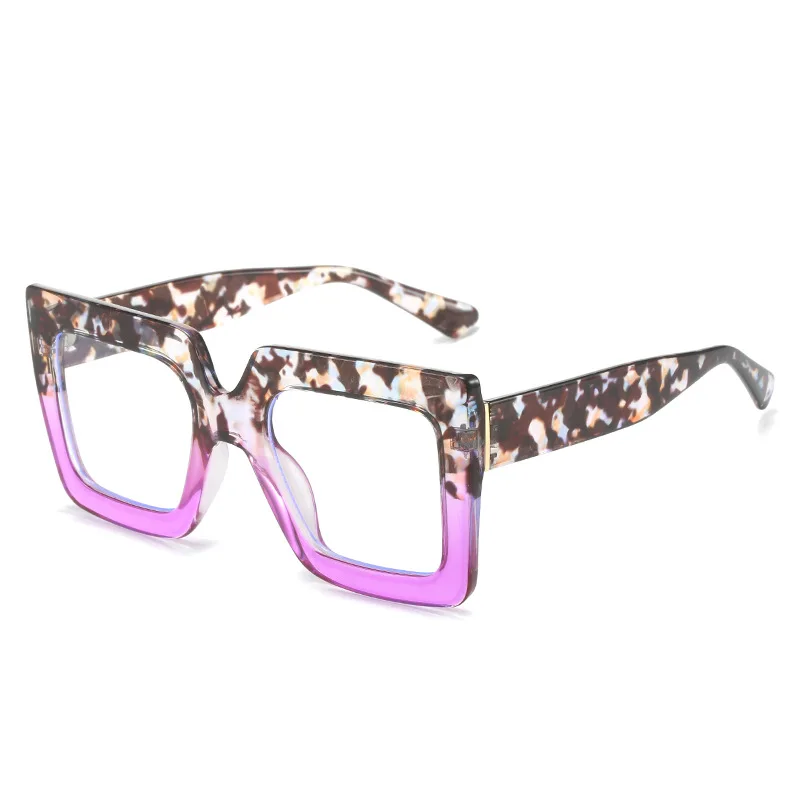 Oversized Frame Blue Light Blocking Glasses for Women Fashionable and Unique Party Decorations Non-prescription Glasses