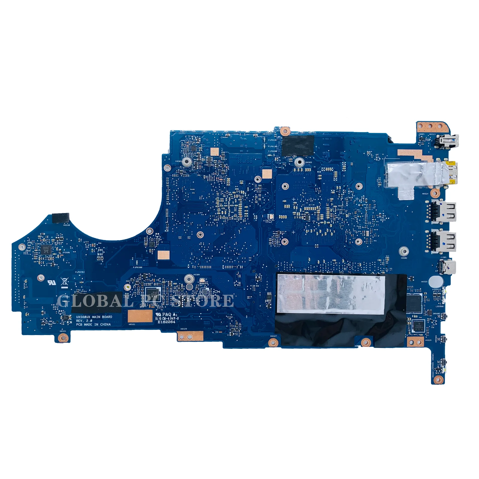 UX560UX Laptop Motherboard For ASUS Q524UQK Q534UQ UX560UQK UX560UXK UX560UQ Notebook Mainboard i3 i5 i7 6th/7th V2G RAM/8GB