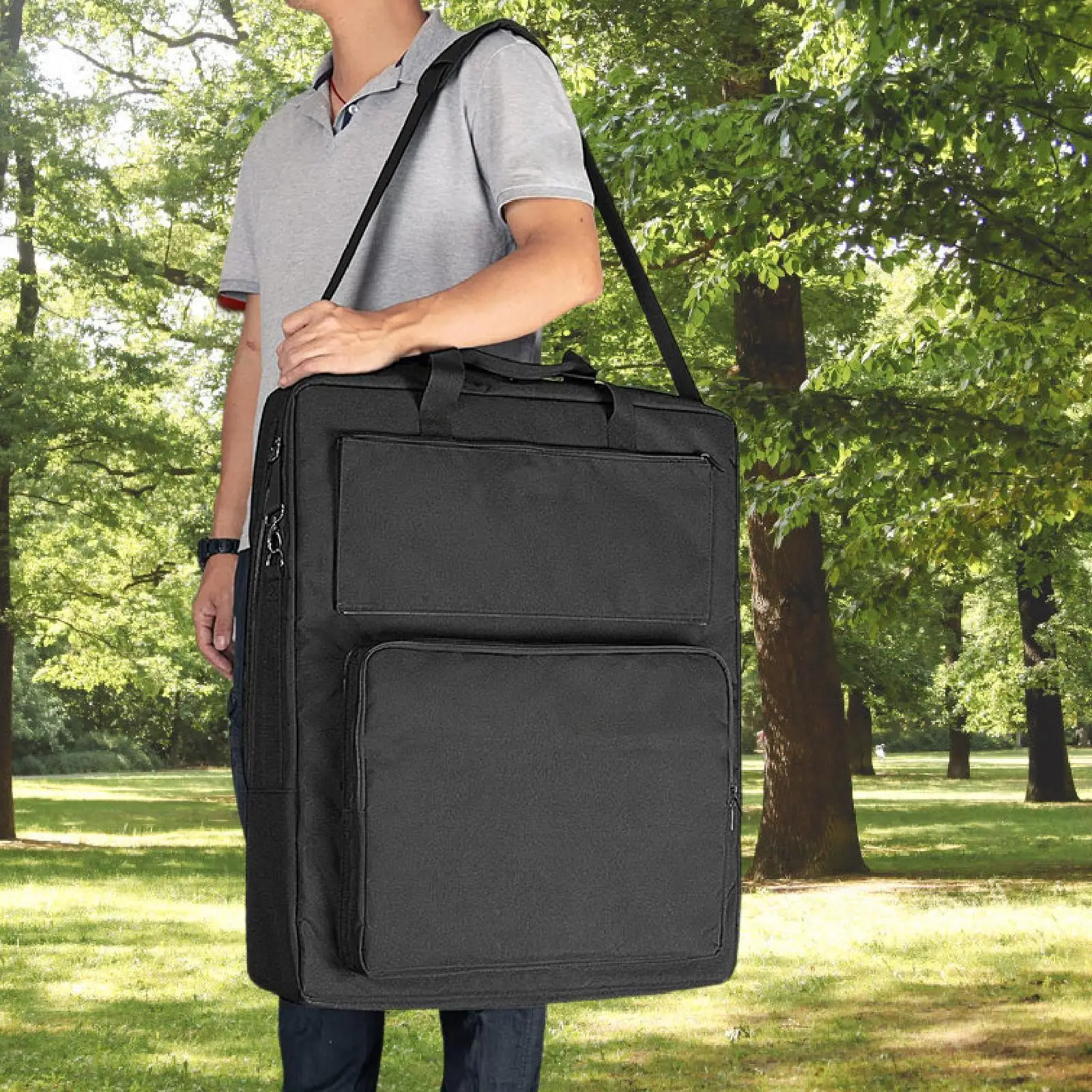 

Solar Panel Storage Case Full Protection Waterproof Carrying Case Solar Panel Carrier for Climbing Hiking Boat Backyard Garden