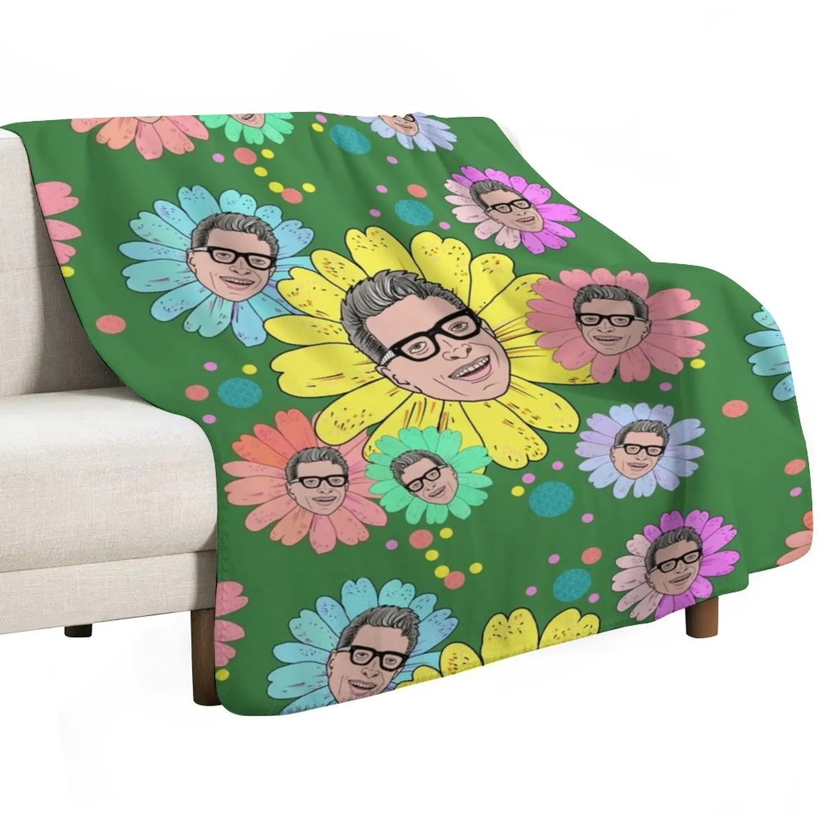 Gold-Bloomin’“Original Vulture Vomit Design” if you buy it from anyone else, it has been stolen from me Throw Blanket