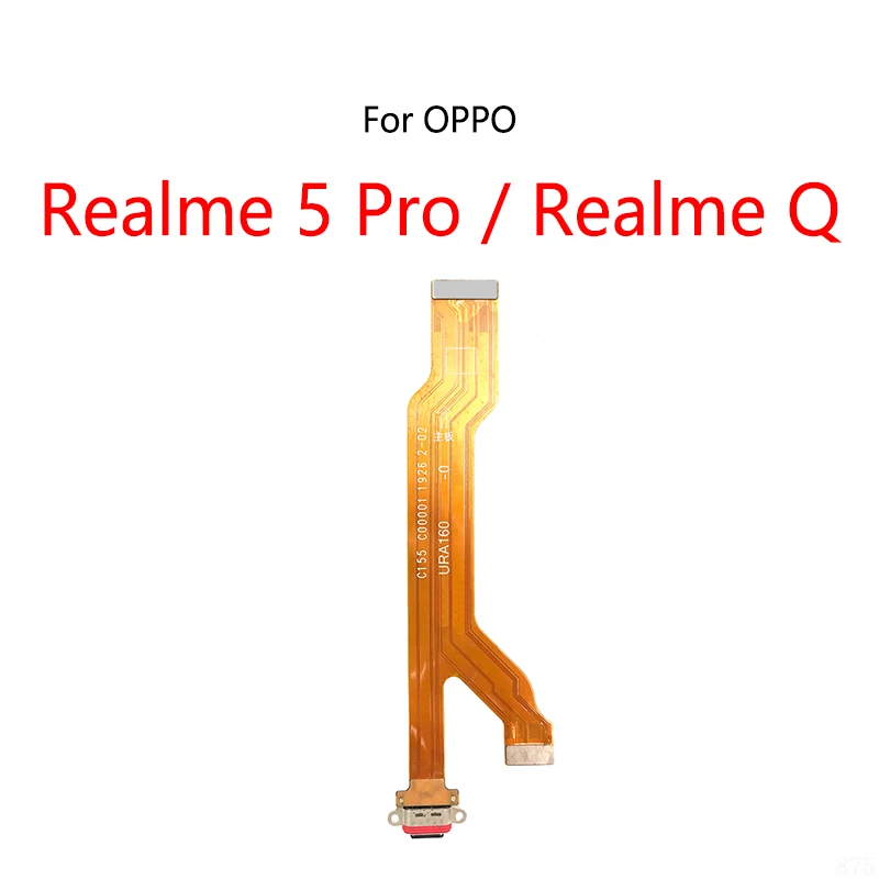 USB Charging Dock Connector Charge Port Socket Jack Plug Flex Cable For OPPO Realme 5 Pro / Realme Q