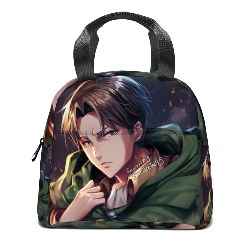 

Custom Attack On Titan Lunch Box Multifunction Thermal Cooler Food Insulated Lunch Bag Office Work Reusable Picnic Tote Bags