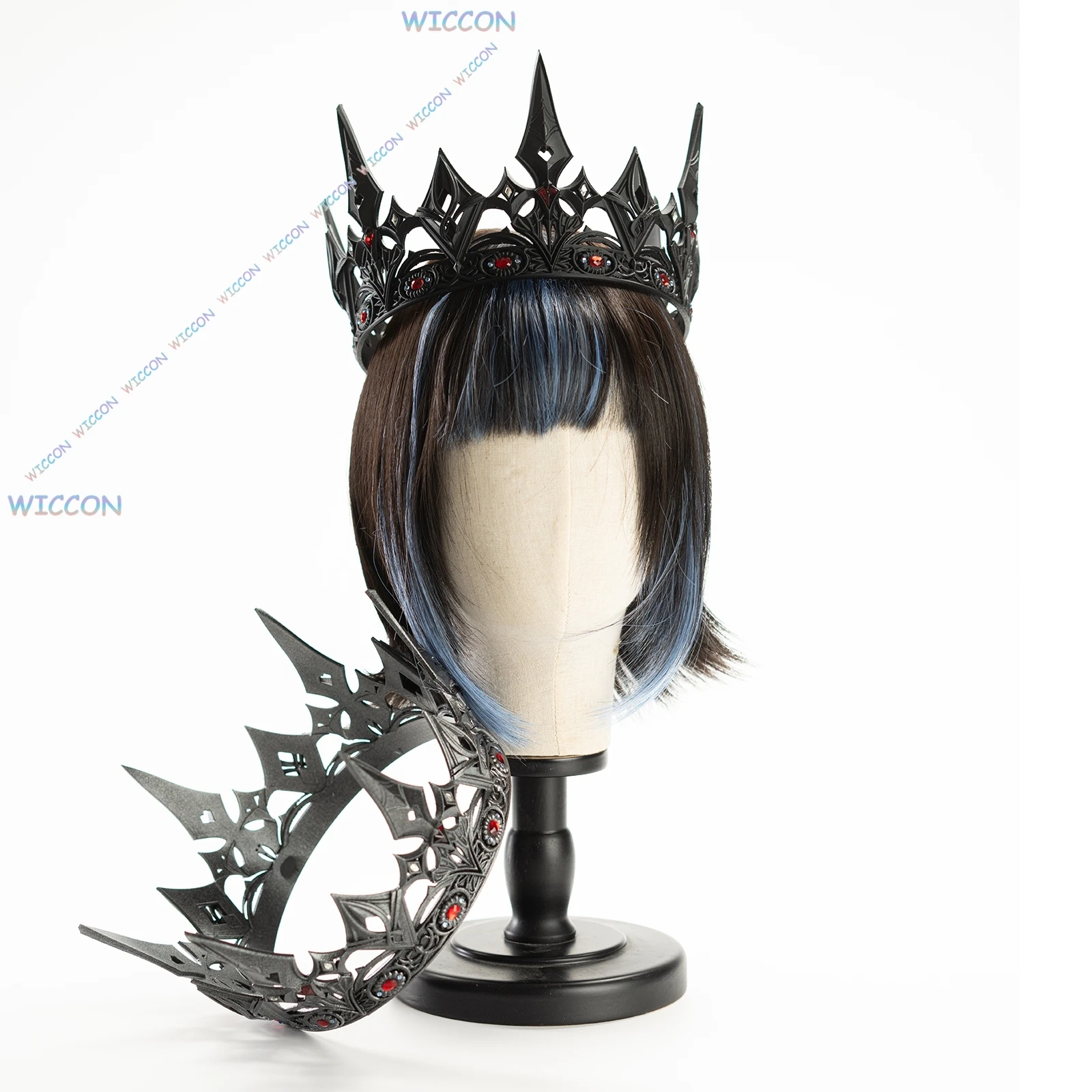 Xavier تأثيري الدعامة الحب والمساحة العميقة Moonfall Lightbringer تاج زوجين تيارا ملك الظلام تاج الرجال النساء الملحقات #3