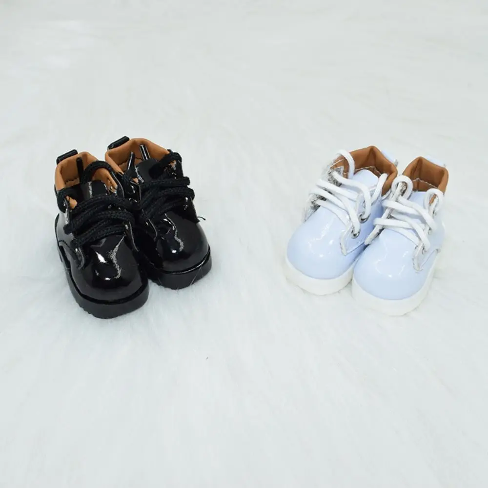 1 pair Lace-up 30cm Doll Shoes Boots Fashion Cartoon 1/6 BJD Shoe Lovely PU Leather Mini Boot Toy Shoes Kids Gifts