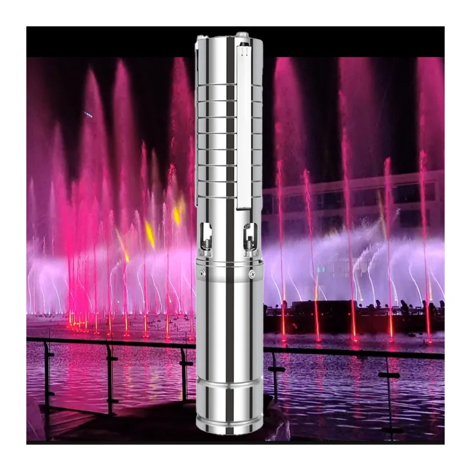Low-Pressure Solar Water Pump for Garden & Farm Use 36V Stainless Steel Submersible Fountain & High-Pressure DC Irrigation Pump