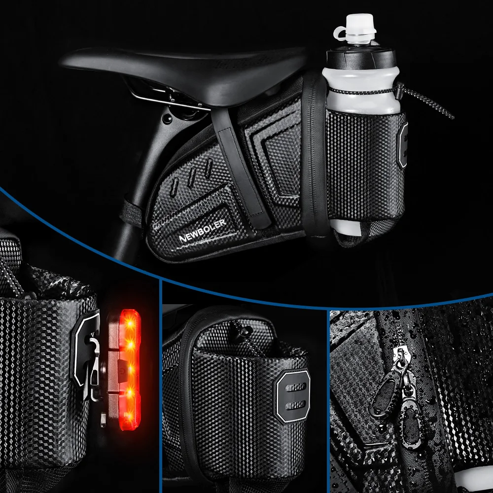 NEUE Wasserdichte Fahrradsatteltasche MTB Rennrad-Satteltaschen Fahrrad-Wasserflaschentasche Werkzeughaltertasche MTB-Zubehör – Detail 9