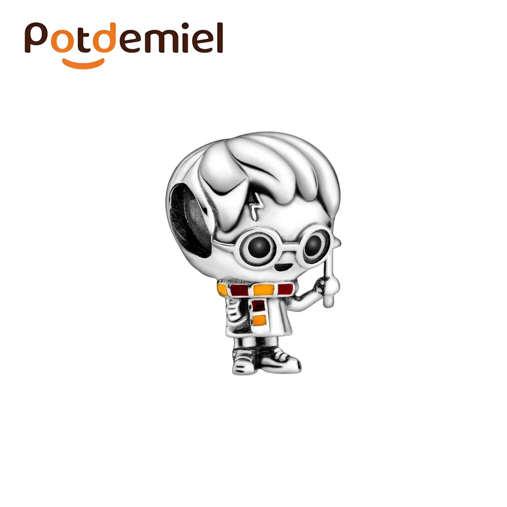 Potdemiel Disney 925 Silver Minnie, Marie Cat And Oogiebugee Pendant, Perfect For Diy Original Bracelets, Girls' Holiday Gift view 6