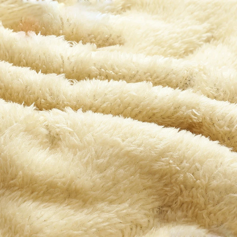 2025 جديد الرجال حجم كبير سترة تقليد الصوف الوقوف طوق الشتاء يندبروف الدافئة في الهواء الطلق سترة مبطنة بالقطن مع المخملية