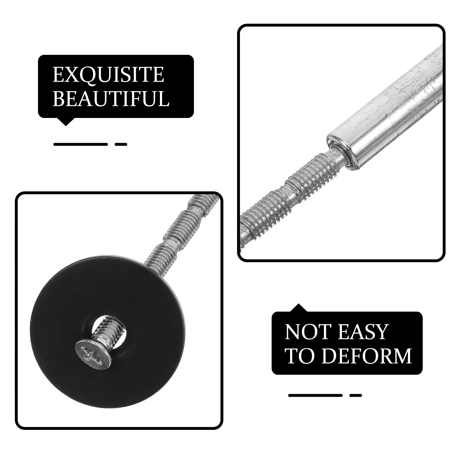 Stainless Steel Door Hole Cover Plate 1.2 Inch Deadbolt Cover for Wood Doors Decorative Round Hole Filler Repair