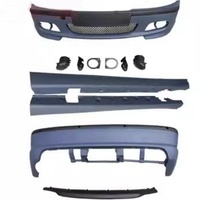 Body kit for BMW MT M3 E46 modified Front bumper Rear bumper Side skirt Engine cover Trunk cover Grille Car Accessories