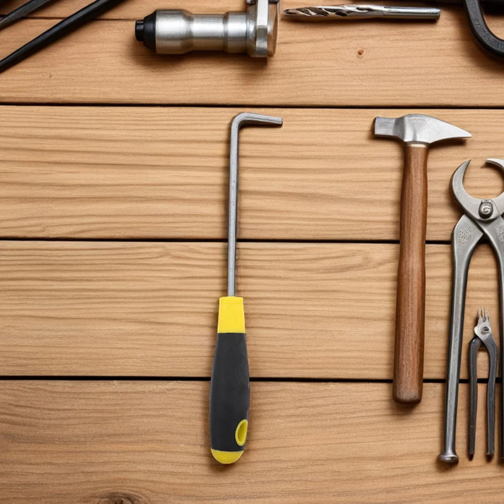 

Stainless Steel Door Hook Long Reach Heavy Duty Lifting Tool For Manhole Cover Roller Shutter Windows Pool Spa Utility