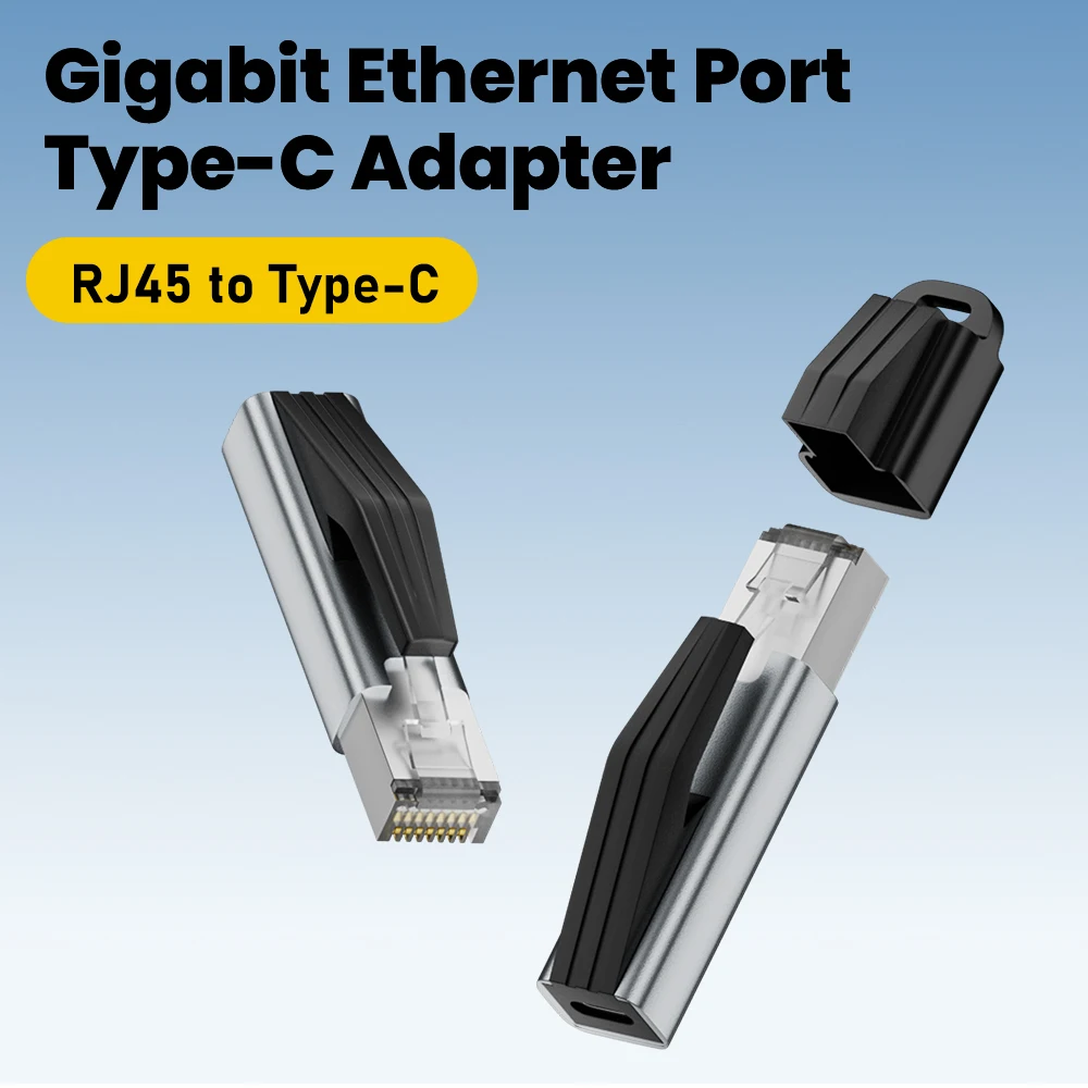 

Gigabit Ethernet Port Type C Adapter 1000Mbps High Speed Transfer RJ45 Ethernet To USB C Adapter For MacBook Laptop Network Card