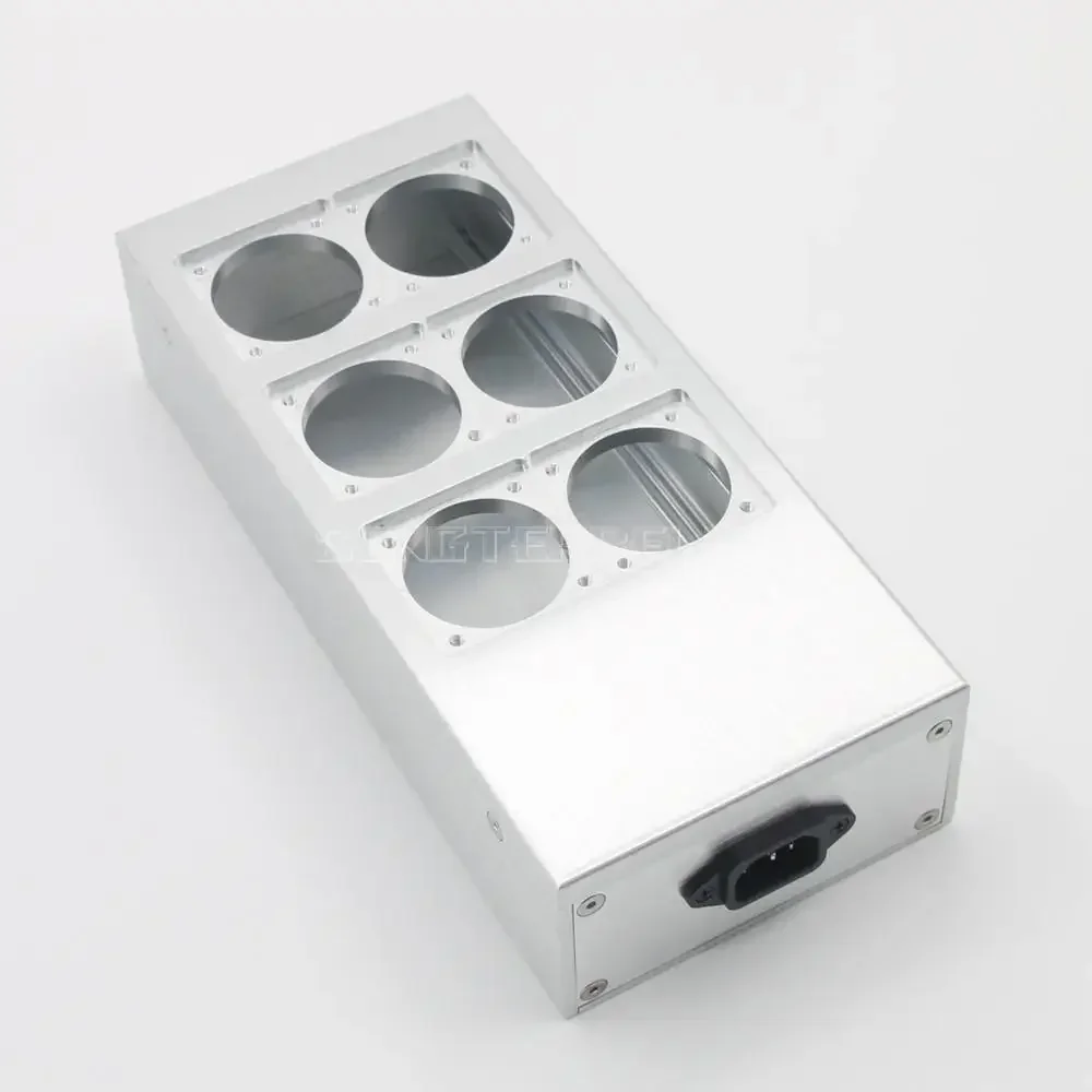 Full Aluminum HiFi US Power Case DIY Box HIFI EU Power Case European Standard Power Socket Chassis