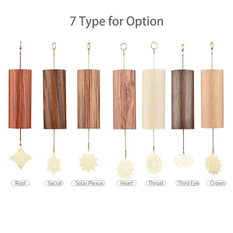 Natural Bamboo Wind Chimes Outdoor Garden Decorative Chakras for Yoga Meditation High Quality Wholesale High Quality Natural