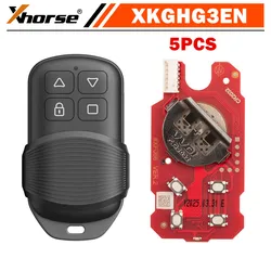 5PCS/LOT Xhorse XKGHG3EN/XKGHG1EN Masker Garage Remote Key Working with KEY TOOL PLUS, KEY TOOL MAX PRO, MINI KEY TOOL