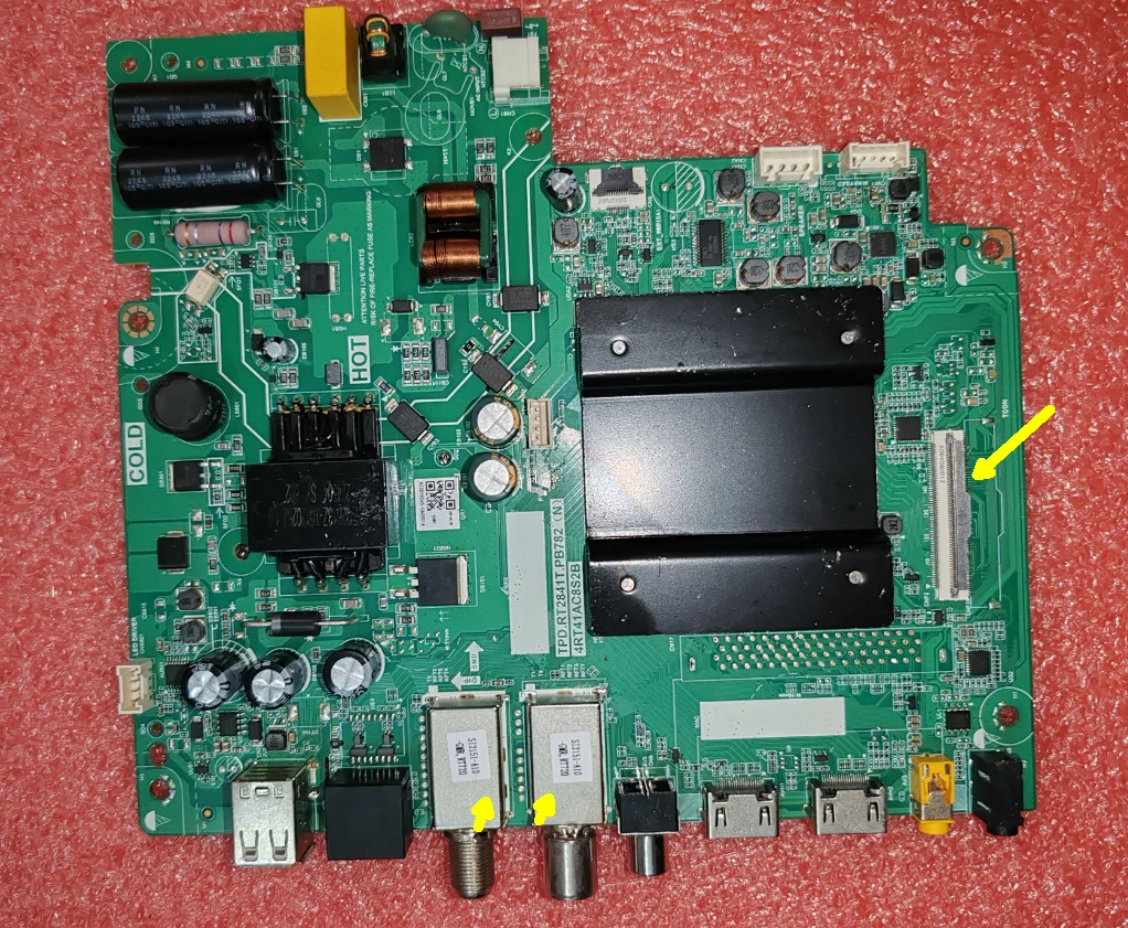 TPD.RT2841T.PB782(N)    4RT4AC8S2B   Three in one TV motherboard tested well