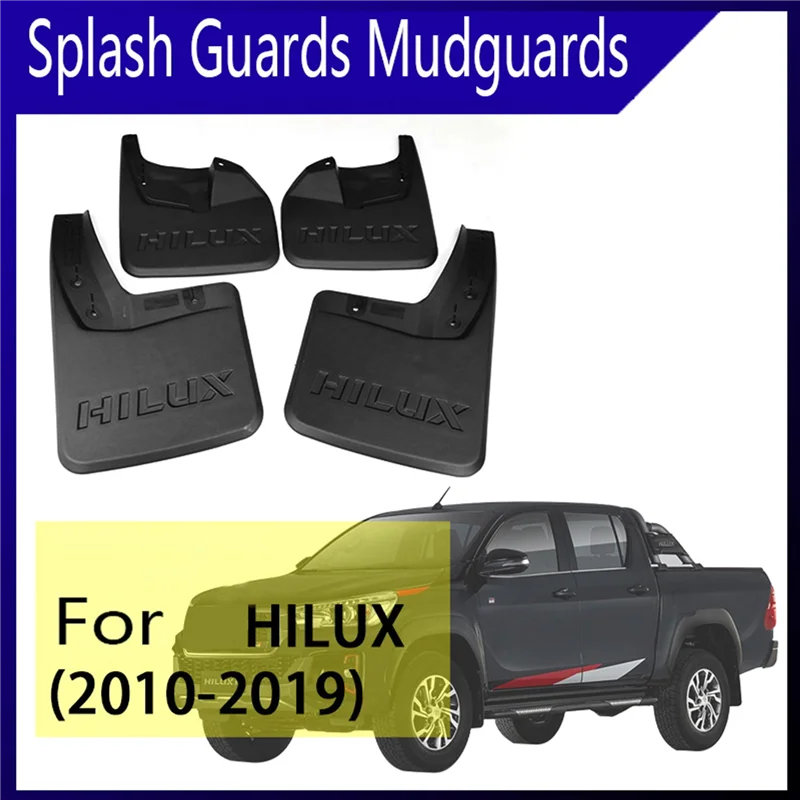 Car Fender Mudguards MudFlaps Splash Guards Flares for Toyota Hilux REVO 4WD 2015-2019