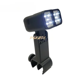 Portable Outdoor Barbecue Creative LED Double Head Rotating Camping Light Bicycle Night Light Barbecue Light