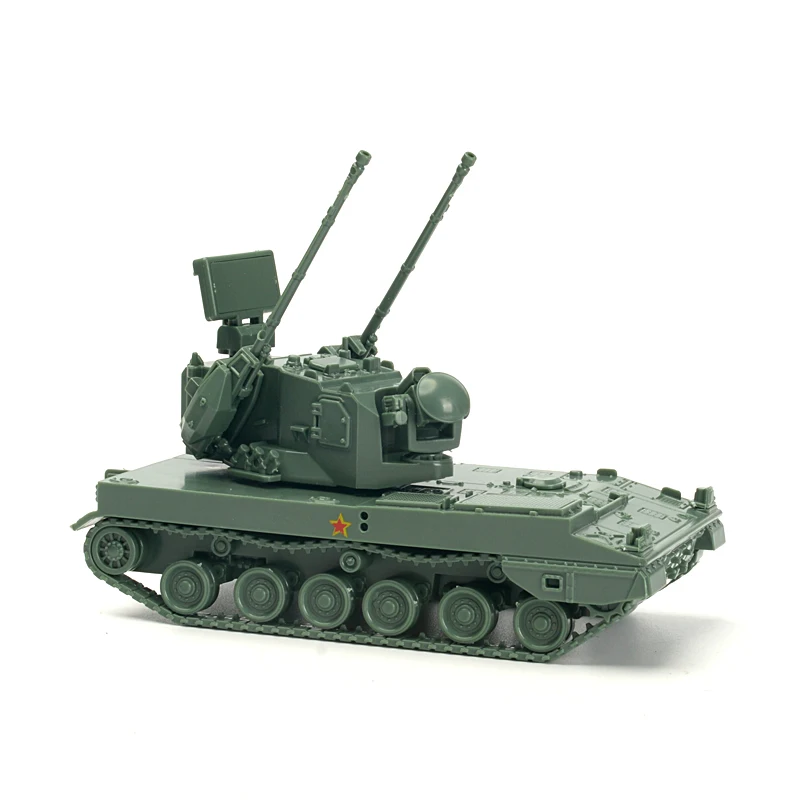 4D 1/72 PGZ-09 Senapan Anti-pesawat Berpenggerak Sendiri PLZ-07 Model Puzzle Perakitan Plastik Howitzer Berpenggerak Sendiri