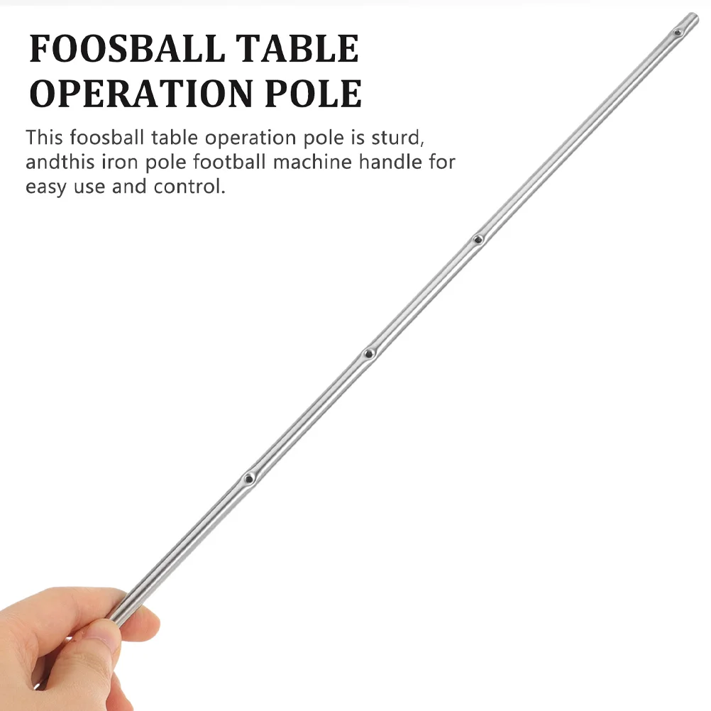 Football Table Operation Pole Metal Operation Pole Child Football Tables Table Soccer Machine Accessory for Desktop Replace