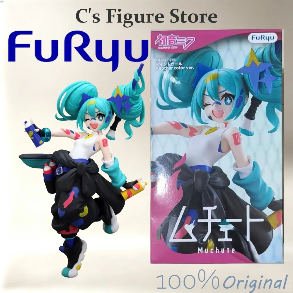Hot Sale In Stock Furyu Muchute Paint Girl Another Color Ver Hatsune Miku Figure Anime Model