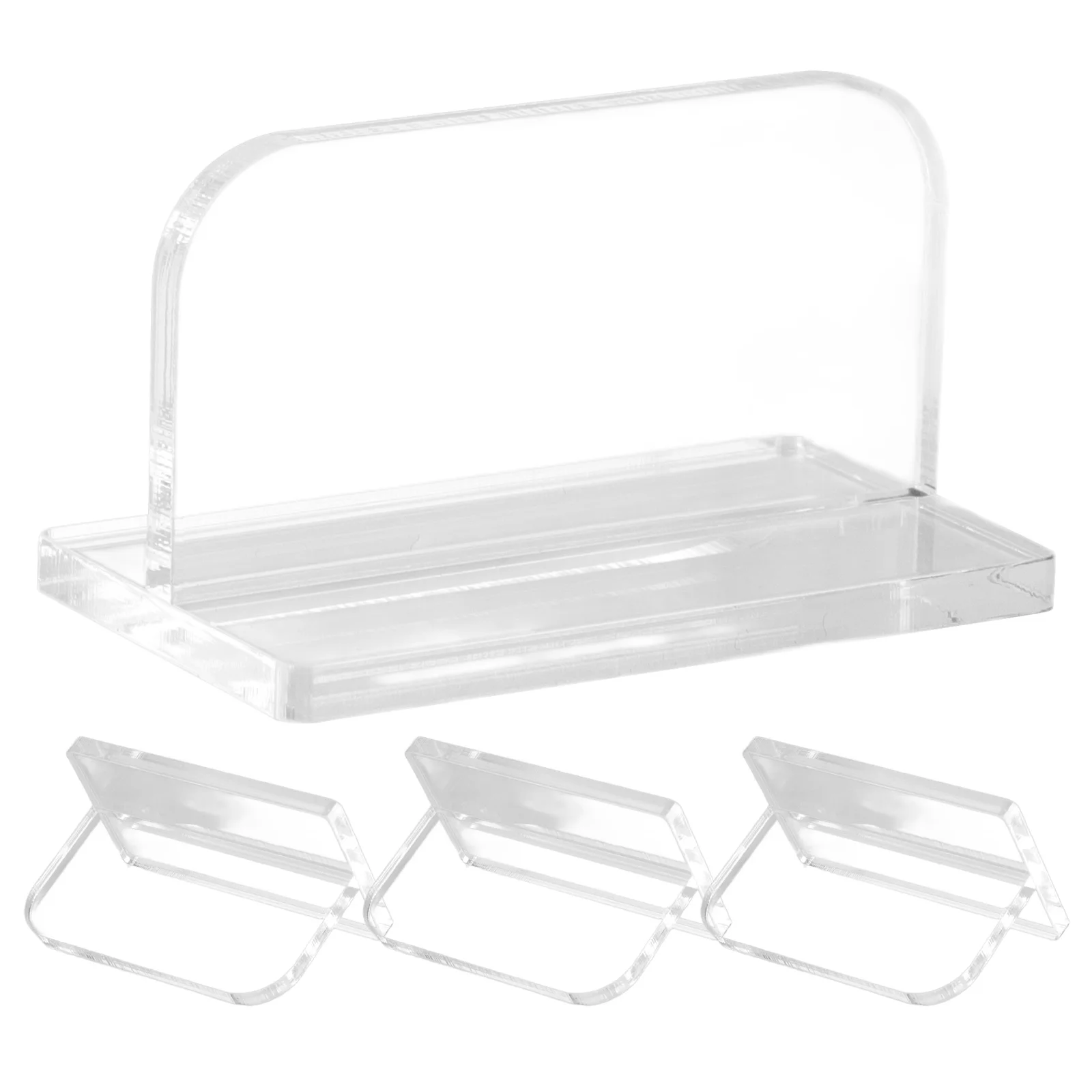 

4pcs Aquarium Lid Handles Acrylic Fish Tank Cover Parts No Drill Resistant Clear Sturdy For Easy Open Close Aquarium