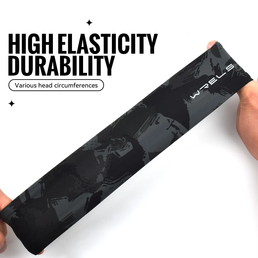 WRELS Headbands for Men Women Sports Sweatband Moisture Wicking Breathable Elastic Hairband Running Yoga Fitness Head Band - Image 3