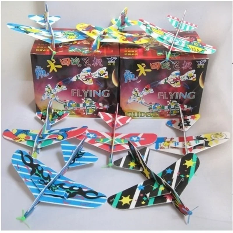 1 pçs diy mão jogar aviões voando planador avião de brinquedo feito de espuma plast festa saco enchimentos crianças brinquedos jogo