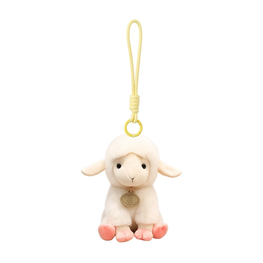 Lovely 11/17/23cm Size Sheep Pillow Long Ear Sitting Pose Sheep Pillow Fluffy Soft Huggable Pillow Gifts