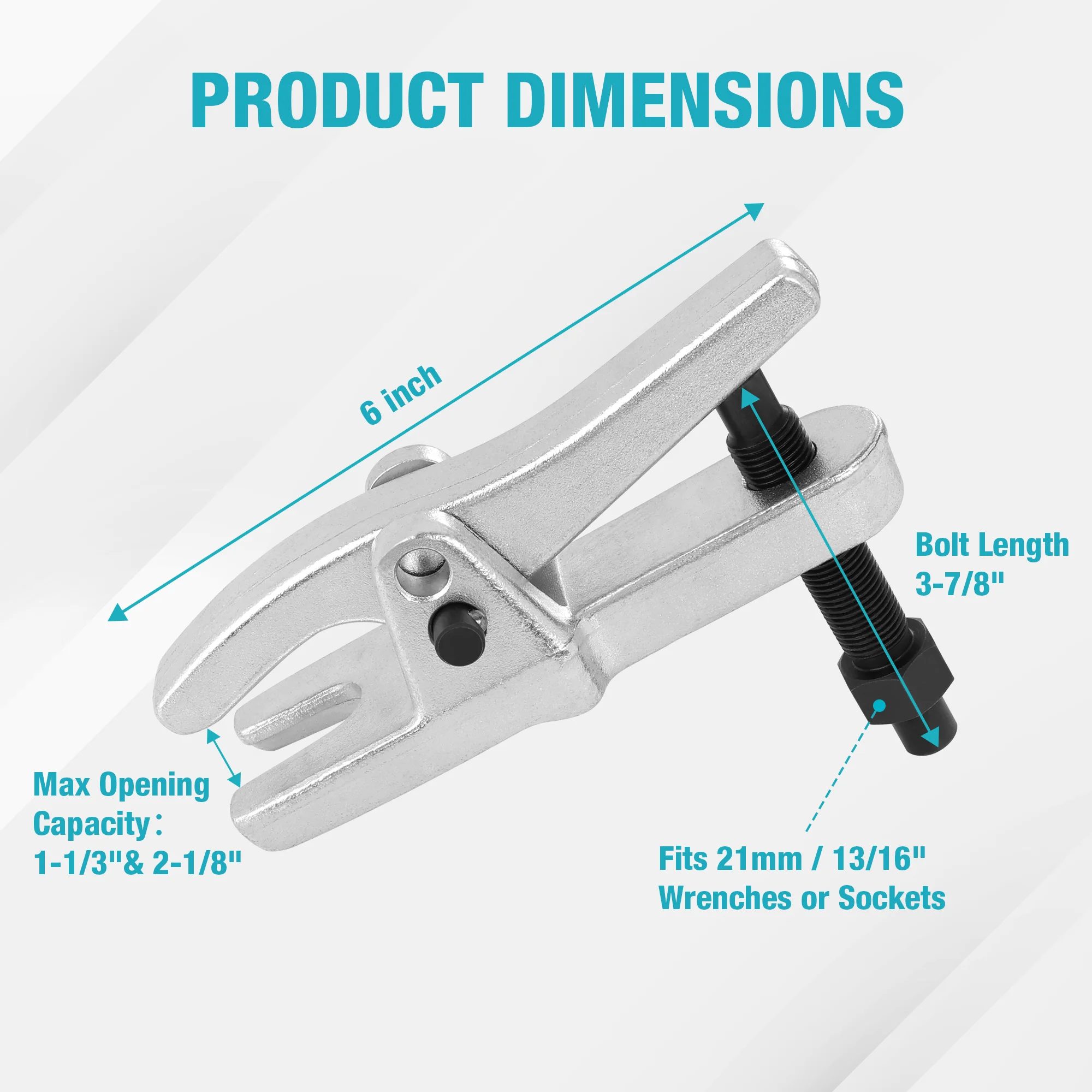 DURATECH Ball Joint Separator Universal Ball Joint Removal Tool Adjusts from 1-1/3\