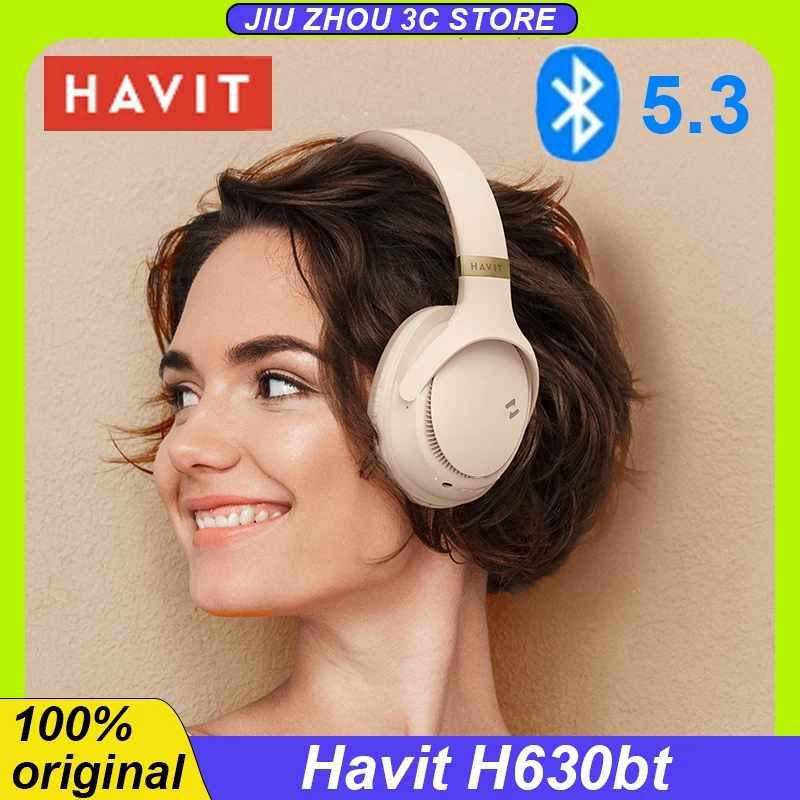 

Havit H630bt Wireless Headphones Bluetooth 5.3 Headset For Music Esports Noise Reduction Long Range Headphones Custom Earphone