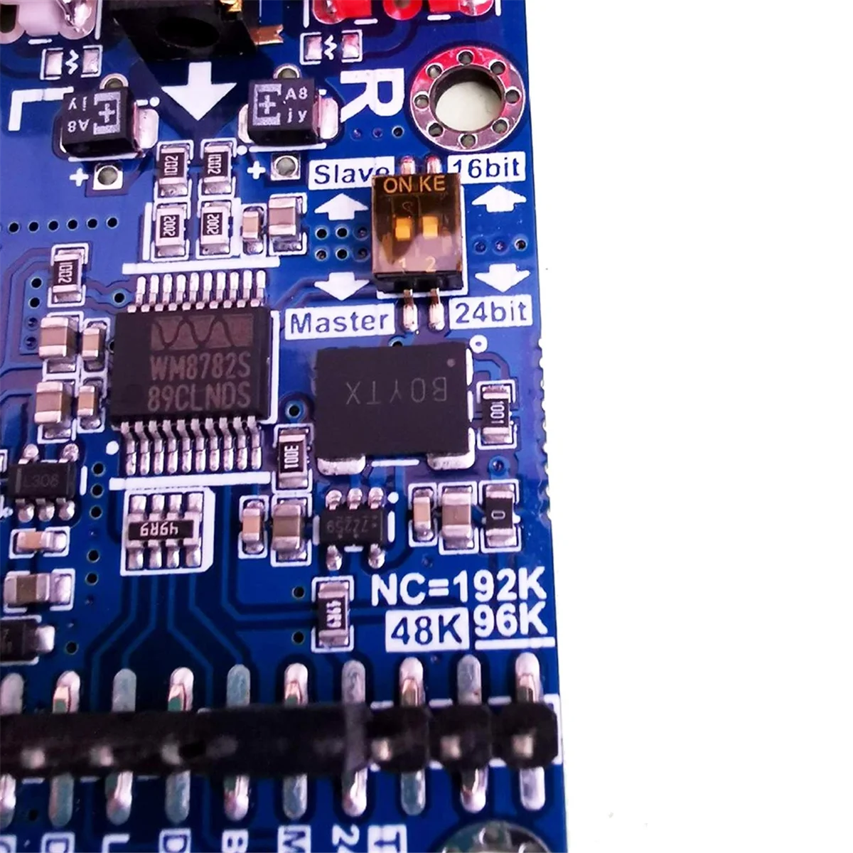 I2S ADC Audio I2S Acquisition Card Module Master/Slave Mode 24Bit 192K 96K 48K Multi-Functional Development Board