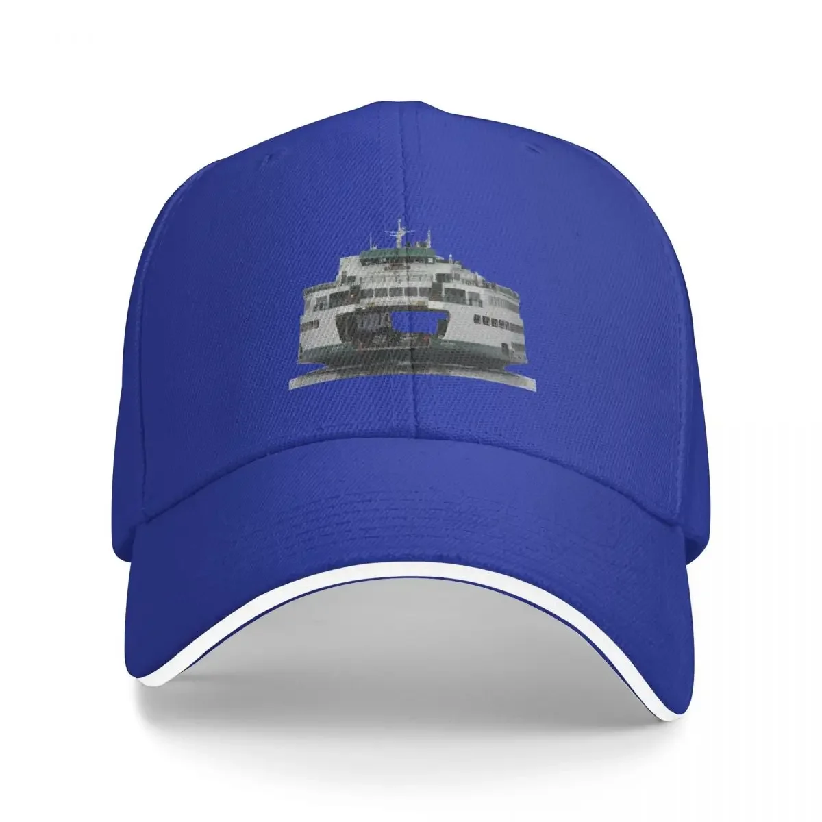 Washington State Ferry M/V Spokane arriving in Edmonds Baseball Cap Anime Hood Custom Cap Luxury Woman Cap Men'S