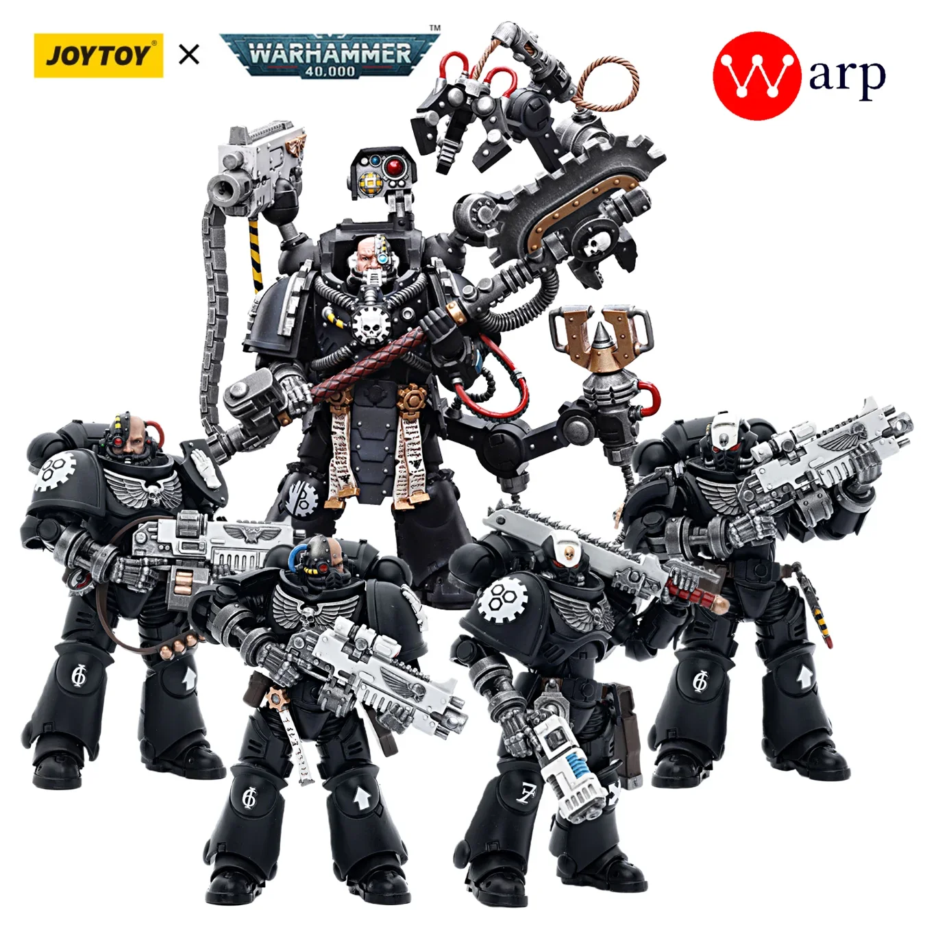 

Экшн-фигурки JOYTOY Warhammer 40k, lron Hands lron Father Feirros Intercessors, аниме военная модель, украшение для спальни