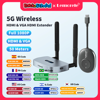 Lemorele 50m Wireless HDMI Transceiver 1080P Video Transmitter & Receiver Extender Display Adapter Dongle Kits for Monitor PC TV