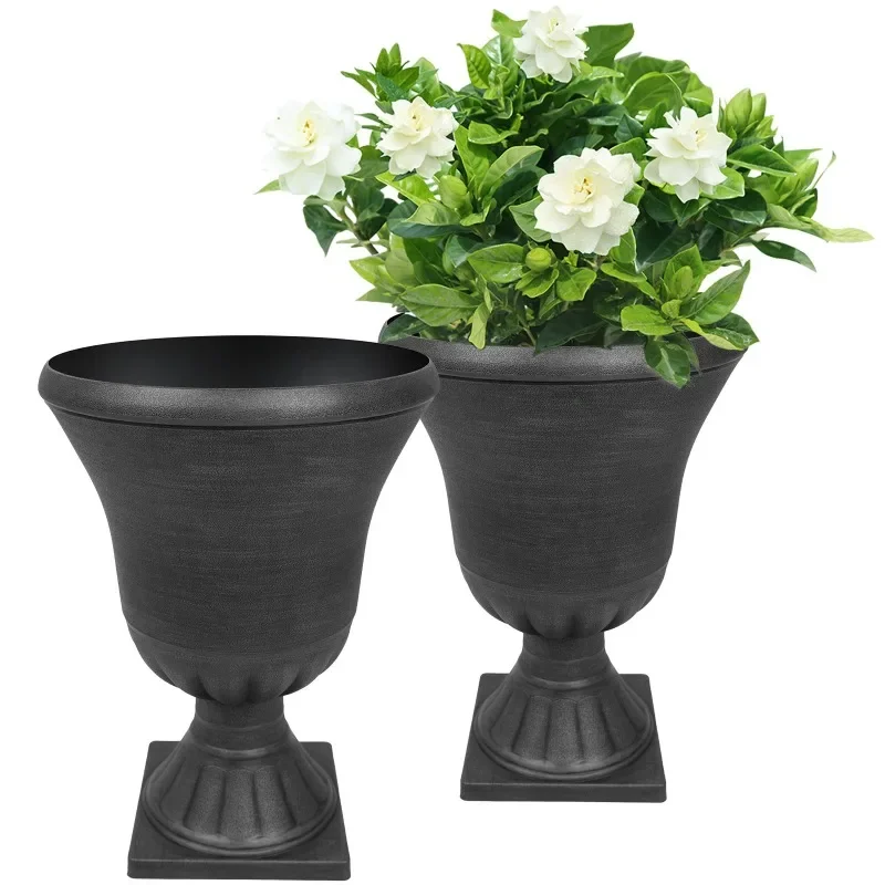 Worth Wholesale Outdoor High End Planter PP Plastic Set Of Garden Flower Pots