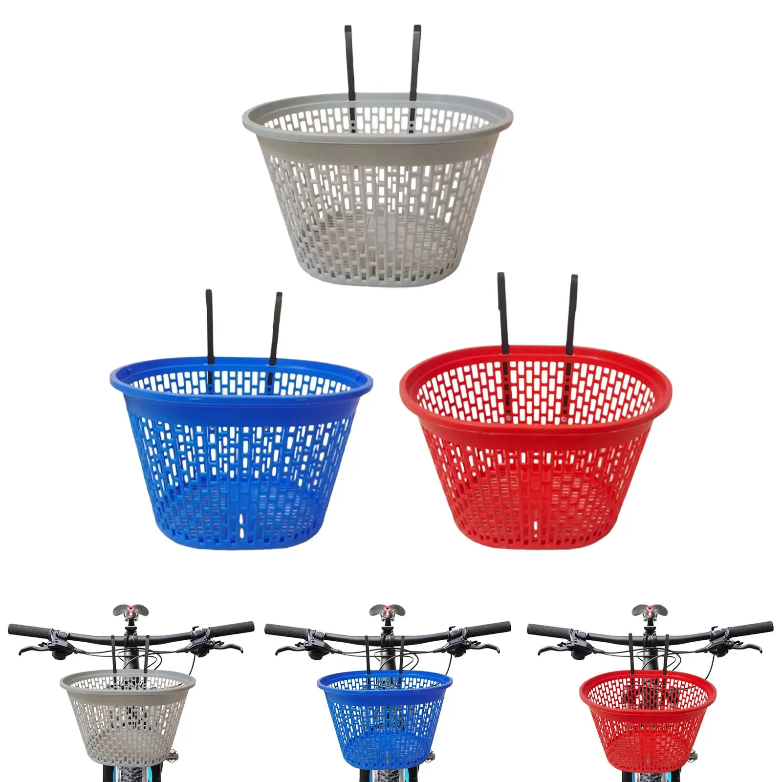 Bike Basket Gift Girls Mountain Tricycle Scooter Electric Car Basket Dog Cycling Holder Storage Basket Bike Front Hanging Basket