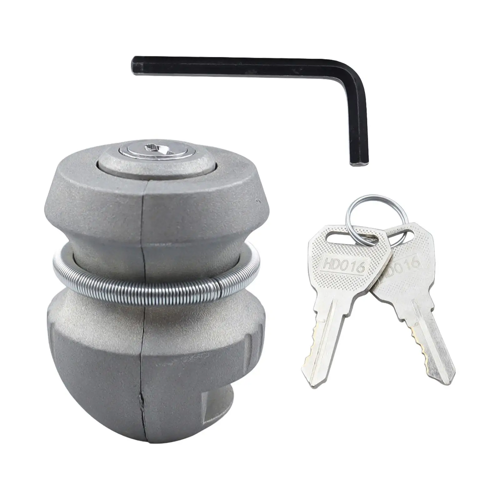 Trailer Part Coupling Lock Universal Fit Metal Hitch Ball Lock Anti Theft Device for Travel RV and Boat Trailer