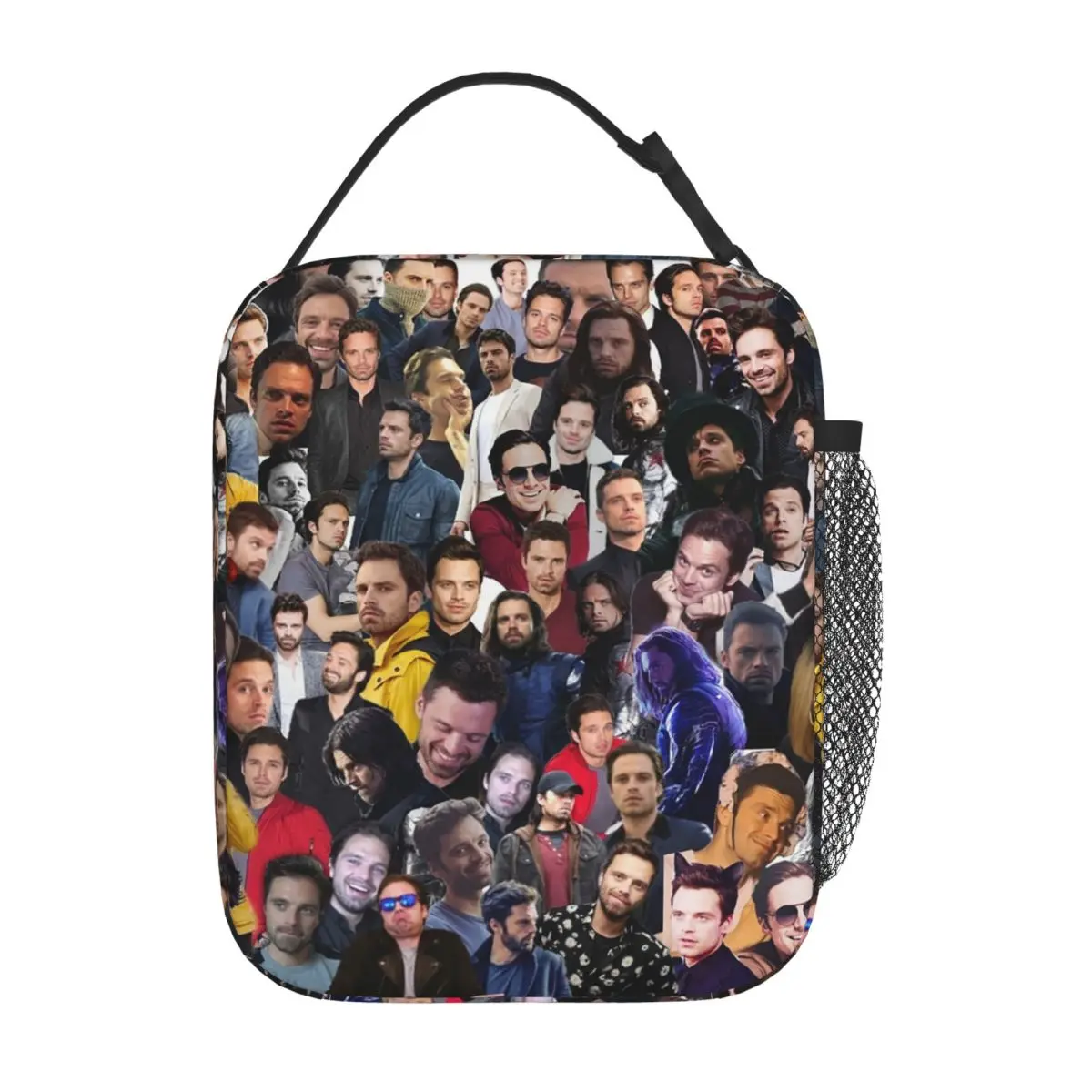 Sebastian Stan College Insulated Lunch Bag for Women Kids Portable Food Boxes Thermal Lunch Box Tote