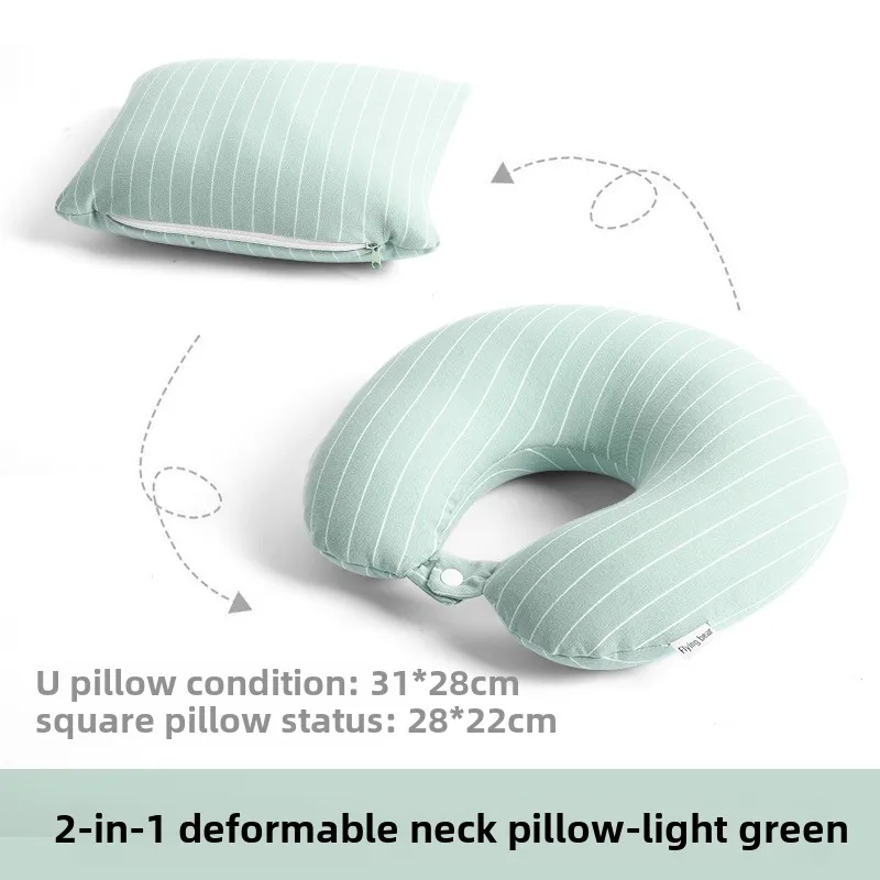 Nap pillow foam particle dual-use pillow filled with combed cotton cloth automobile headrest camping pillow