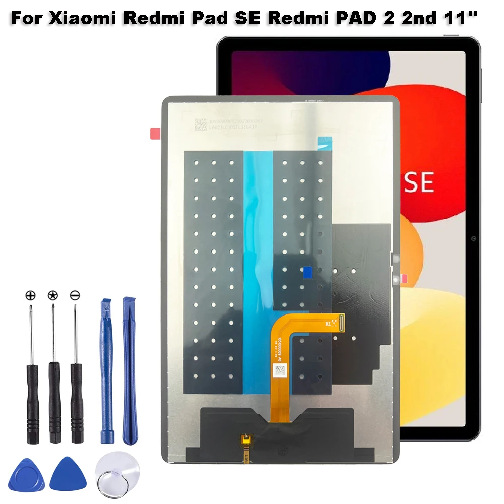 Aaa + Voor Xiaomi Redmi Pad Se Redmi Pad 2 2e 11 "23073Rpbfc Lcd-Display Touchscreen Digitizer Glazen Assemblage Reparatie Onderdelen