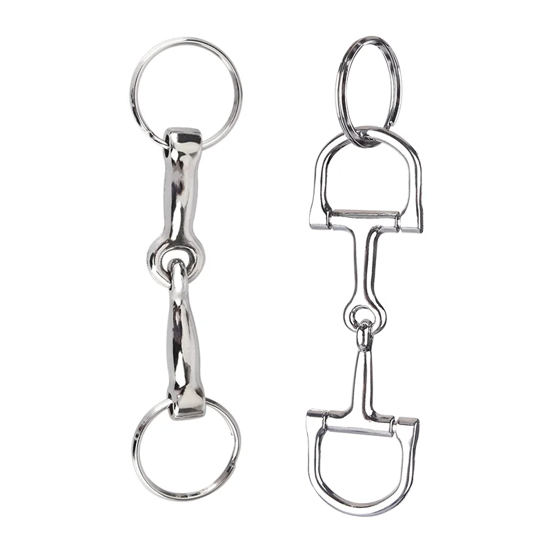 Portachiavi con chiave di sameria chiusura a gancio accessori equestri gag bit stirrup decorazione 8901008