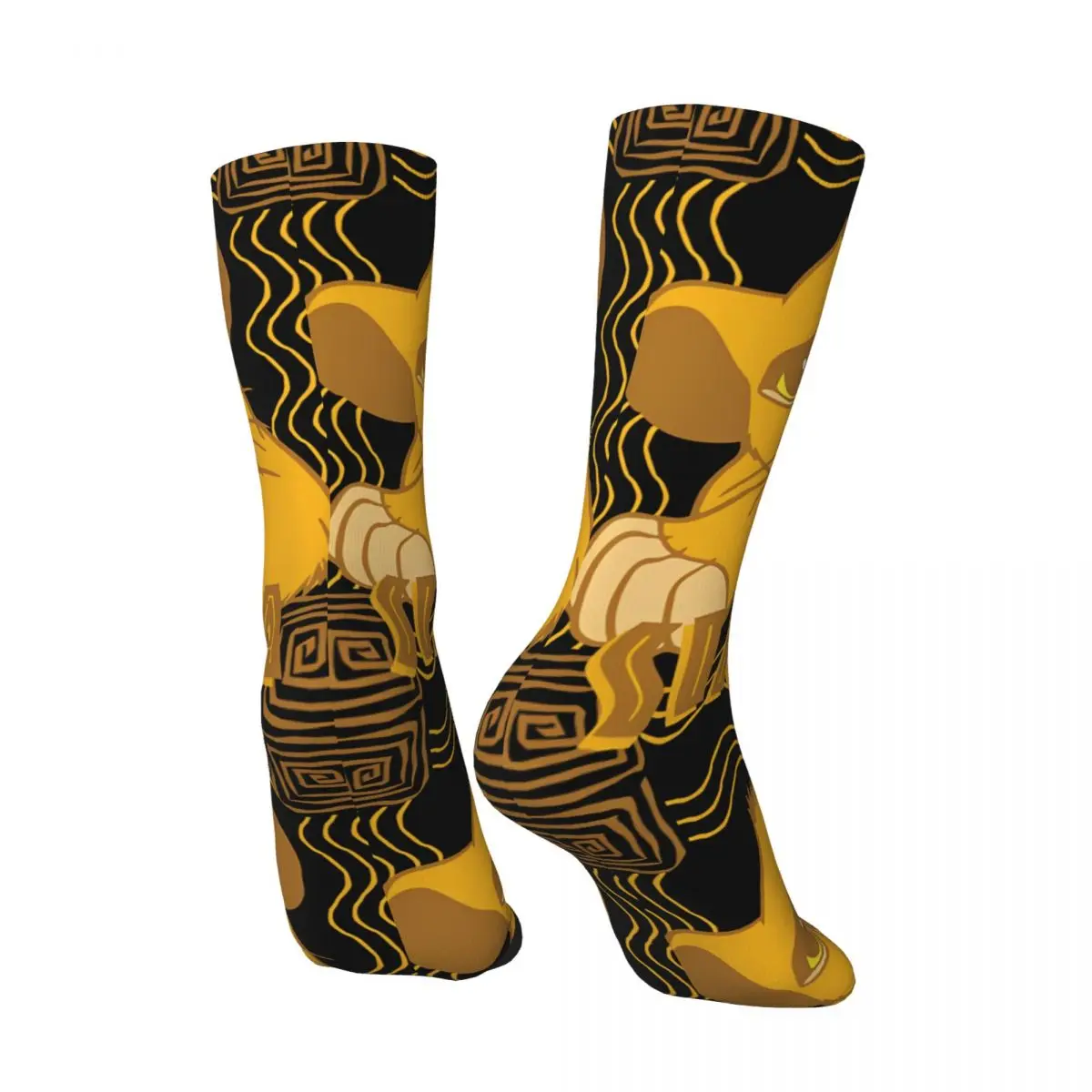 Funny Happy Men's compression Socks Fantastic Vintage Harajuku The Lion King Hip Hop Novelty Seamless Crew Crazy Sock Gift