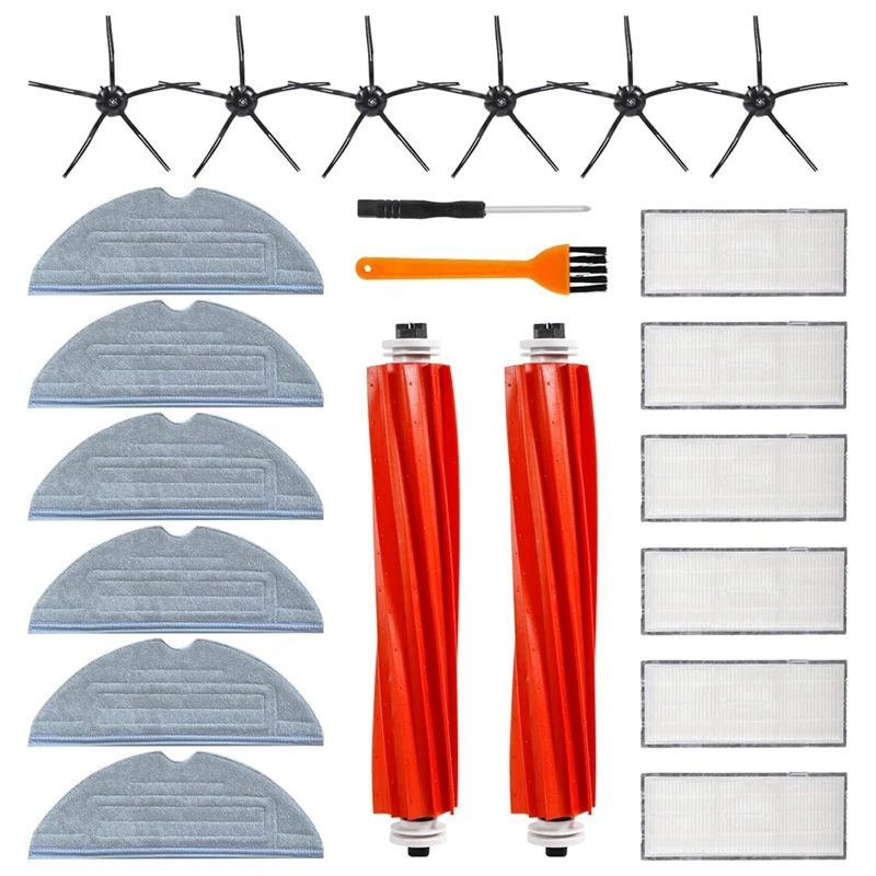 Części zamienne do Roborock S7, części zamienne do Roborock S7/S7 +/T7S Plus/T7, szczotki główne, filtry, szczotki boczne