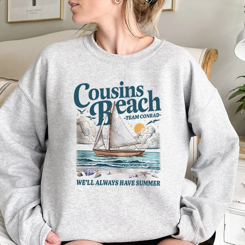 فريق كونراد أبناء الشاطئ البلوز العصرية ابن عموم الشاطئ البلوز الصيف تحولت قميص جميل سترة طويلة الأكمام بلوزات