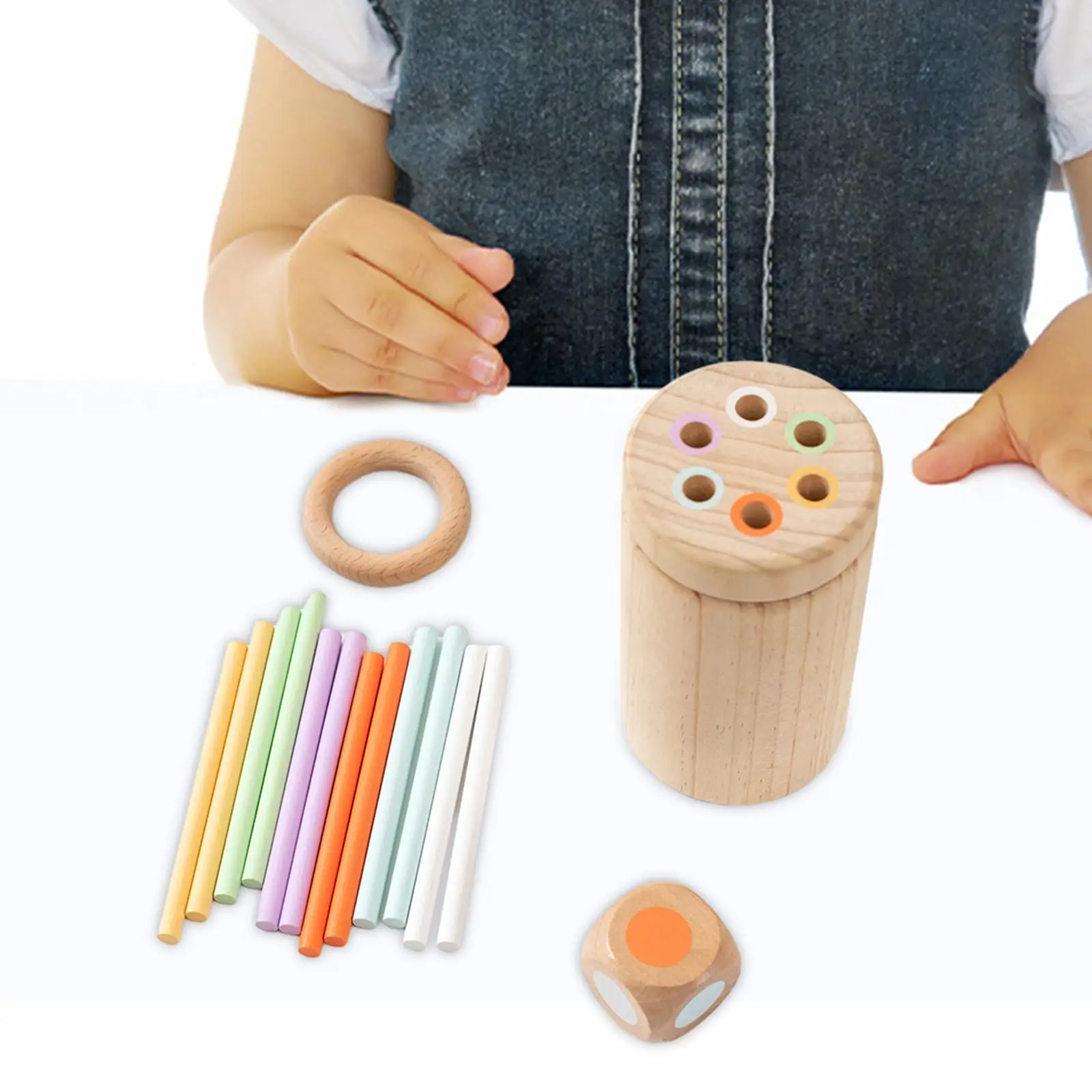 Balancing Game Parent Child Interactive Toy Family Games Learning Activity Wooden Pole Steady Toy for Gifts Children Kids